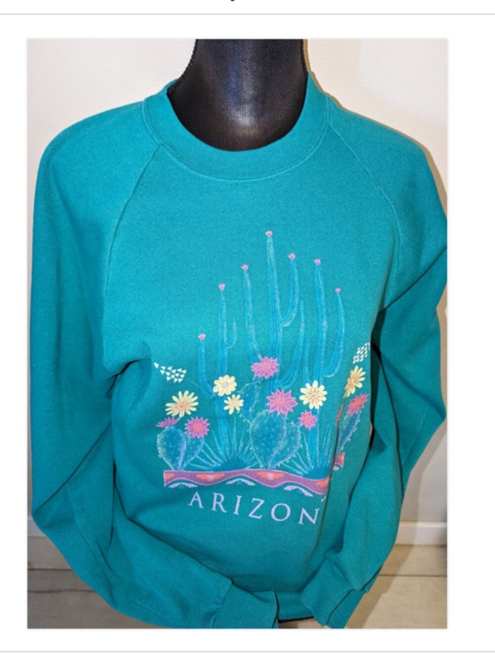 Vintage 80s Santee Arizona Southwest Sweatshirt Womens Size M * Made in USA